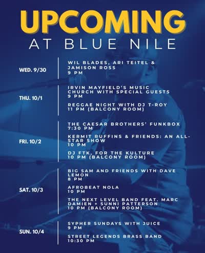 Upcoming at Blue Nile