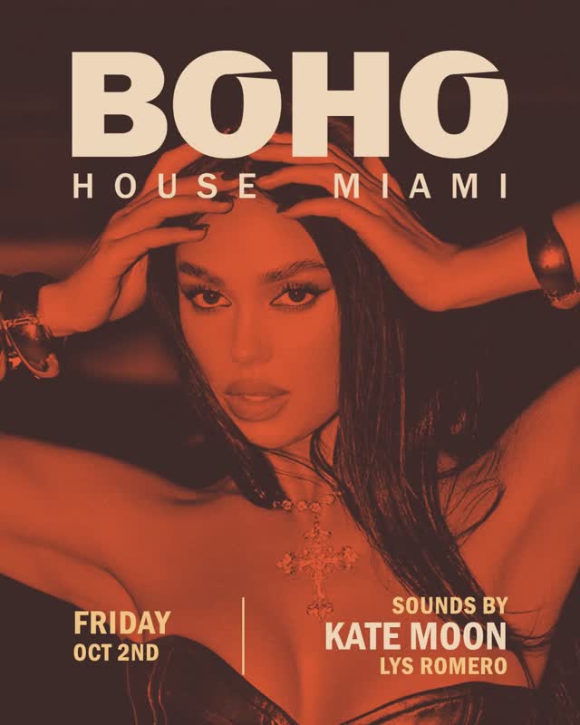 This Friday at BOHO House Miami