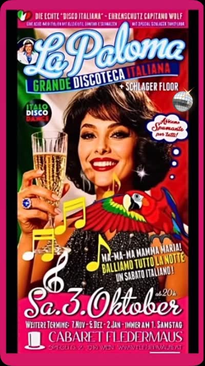 La Paloma Grande Discoteca Italiana + Schlager Floor