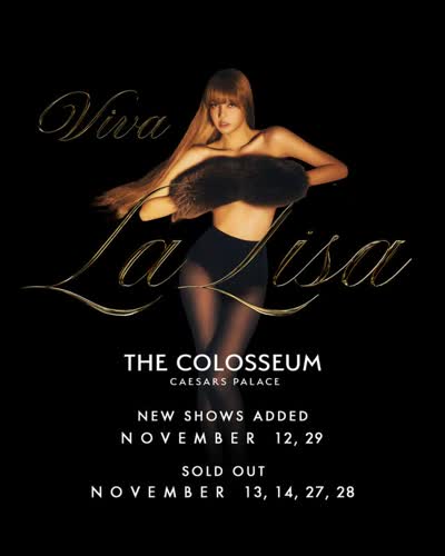 New shows added to VIVA LA LISA at The Colosseum at Caesars Palace this November!