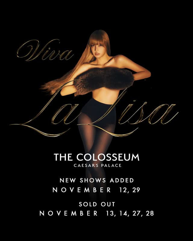 New shows added to VIVA LA LISA at The Colosseum at Caesars Palace this November!