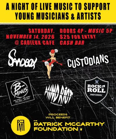 A Night of Live Music to Support Young Musicians & Artists