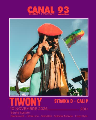 Concert TIWONY @tiwonyrootsrebel + STRAIKA D @straikad CALI P @calipmusic