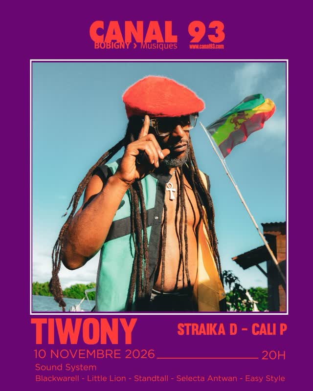 Concert TIWONY @tiwonyrootsrebel + STRAIKA D @straikad CALI P @calipmusic
