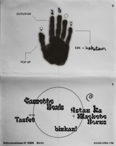 CASSETTE HEADS x BAKETOWN - 23.10