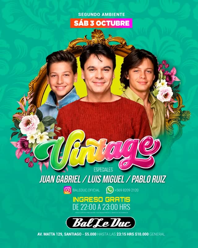 SABADO 3 OCTUBRE - VINTAGE