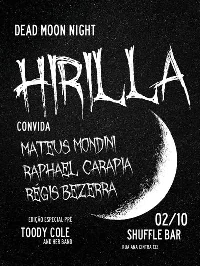 Esquenta oficial para o show da Toody Cole do DEAD MOON