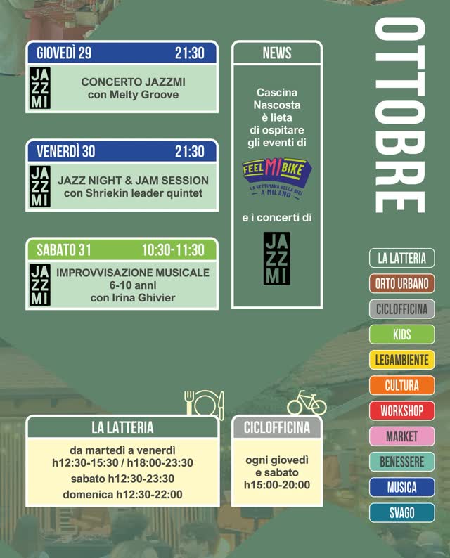 JAZZMI Concerti Ottobre