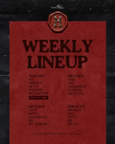 Weekly Lineup