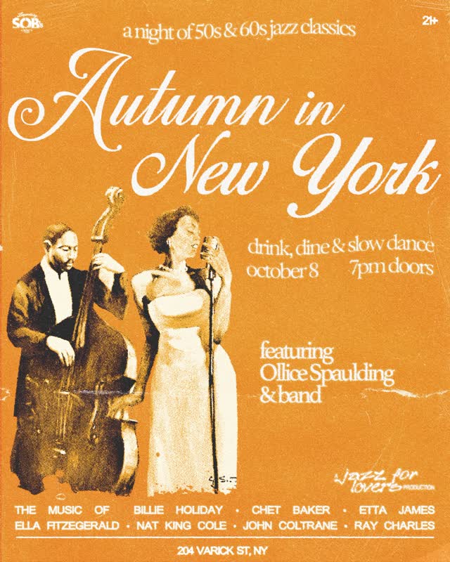 Autumn in New York: a night of 50s & 60s jazz classics