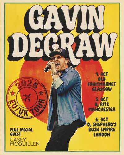 Multi-platinum singer-songwriter @gavindegraw will be joined by rising star @listentocasey next week!