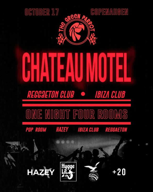 THE GREEN PARROT lands at Chateau Motel