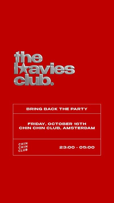 LOAVIES x CHIN CHIN CLUB is bringing back the party!!