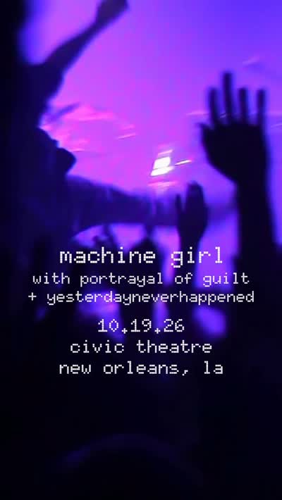 @machin3gir1 is coming to NOLA with @portrayalofguilt + @nuedead on 10.19.26