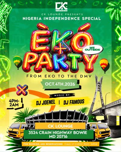 EKO TO THE DMV — WE OUTSIDE!!! Nigeria Independence celebration