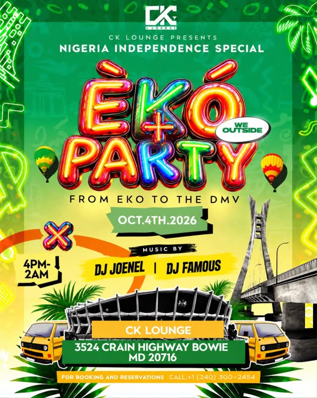 EKO TO THE DMV — WE OUTSIDE!!! Nigeria Independence celebration