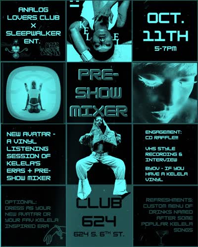 New Avatar an irl @kelela Listening and Pre-Show Mixer
