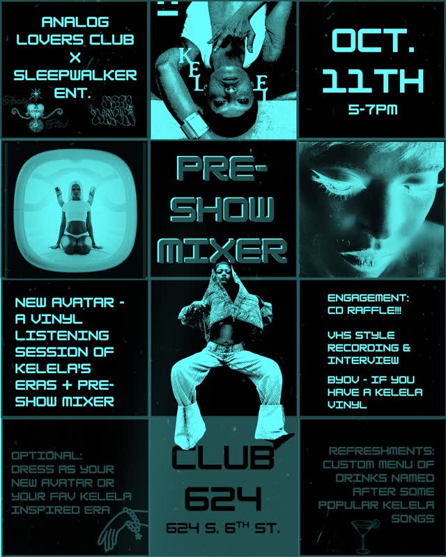 New Avatar an irl @kelela Listening and Pre-Show Mixer
