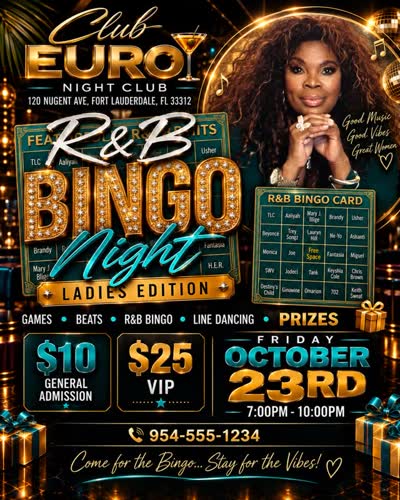 R&B Bingo Night Ladies Edition