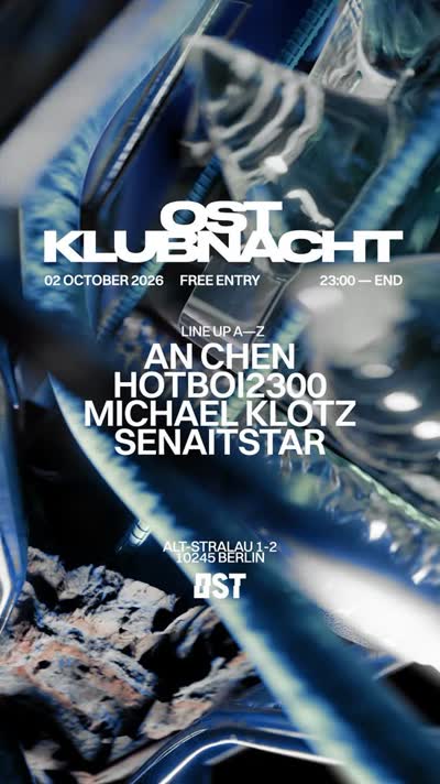 OST KLUBNACHT. FREE ENTRY. ONE OF THE COMMUNITY.