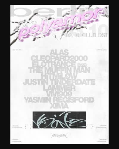 berlin, we’re back at @club.ost on 03.10.