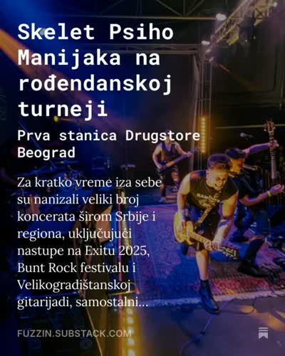 Povodom trećeg rođendana Skelet Psiho Manijaka kreće na turneju a počinje je iz Beograda!