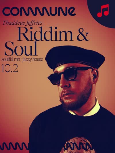 Friday, 10/2 @thaddeusjeffries takes us on a soulful journey with warm R&B grooves and deep jazzy house records. It’ll be like a crate-digging listening session that slowly turns into an after-hours dance party. Sit n enjoy or get up and move, we’ll see you then. ✌️