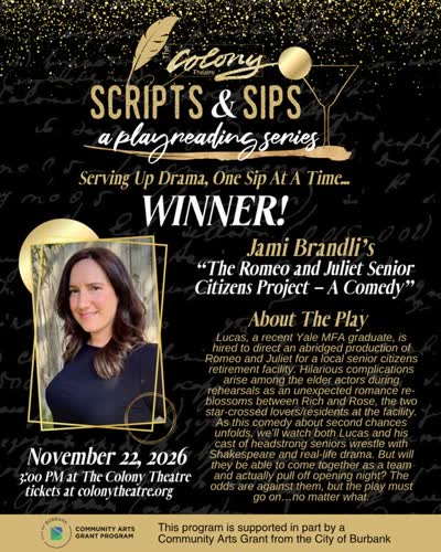 The Colony Theatre’s 3rd Annual Scripts & Sips: A Playreading Series