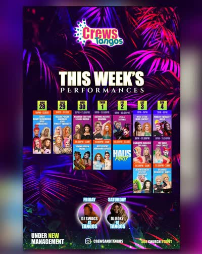 Crews Tangos This Week's Performances