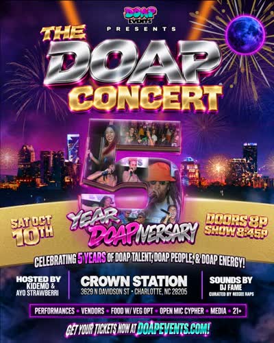 THE DOAP CONCERT: 5 YEAR DOAPIVERSARY
