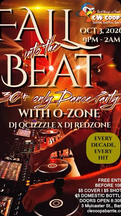 Fall into the Beat 30+ only Dance Party