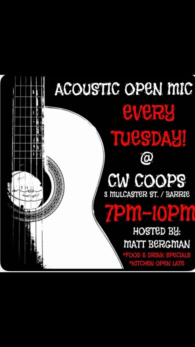 Acoustic Open Mic at CW Coop's