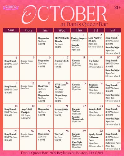 OCTOBER at Dani's Queer Bar