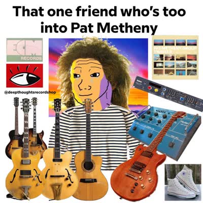We’re giving away a pair of tickets to see the absolute GOAT of sentimental cyber shredding PAT METHENY🎸🛸 THIS FRIDAY OCTOBER 2ND at the Academy of Music Northampton Mass 🪐 PLUS A SIGNED RECORD FROM THE MERCH BOOTH 🚀 to enter, tag your one friend who’s too into Pat Metheny 👽 make sure you’re following @deepthoughtsrecordshop & @dspshows 🚀 winner will be contacted via DM ⚡️