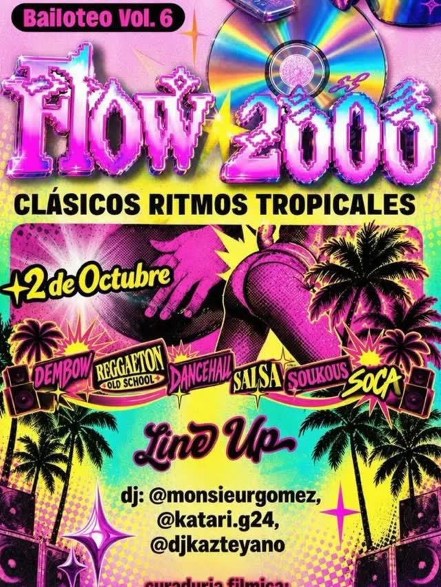 Este 2 de Octubre, a partir de las 23:00H el espacio disponible para lxs bailadorxs.