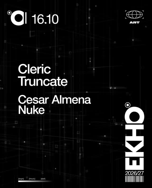 SOOOORTEO 🖤 EKHO sigue haciendo escena este octubre con CLERIC y TRUNCATE
