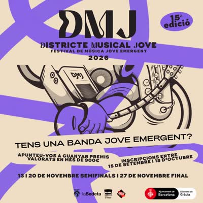 XV edició del DMJ – Districte Musical Jove