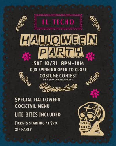 Halloween party at El Techo