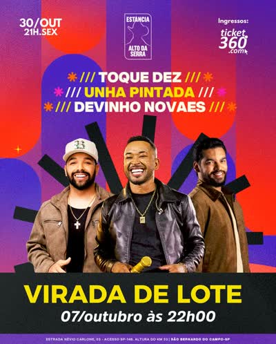 Show de @unhapintadaoficial @toquedezoficial e @devinhonovaes