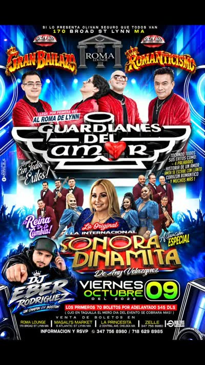 Gran Bailazo & Romanticismo - Guardianes del Amor & Sonora Dinamita Live