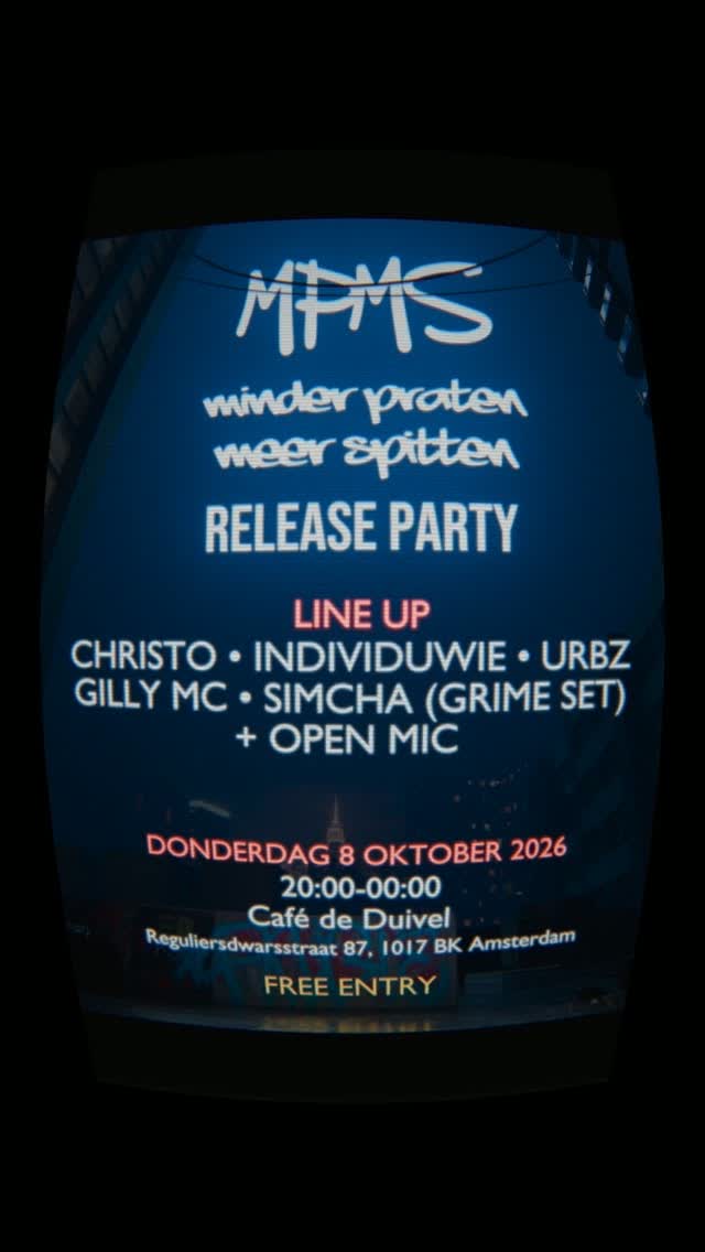 Het Ies Christo - Minder Praten, Meer Spitten Releaseparty