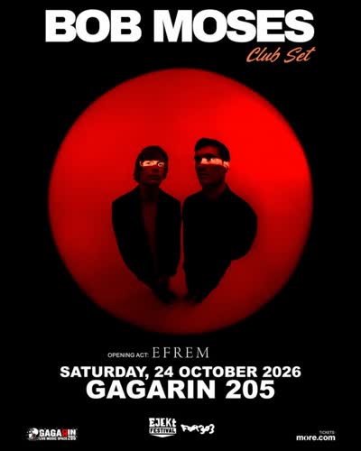 Efrem is set to open Bob Moses on October 24 at Gagarin.