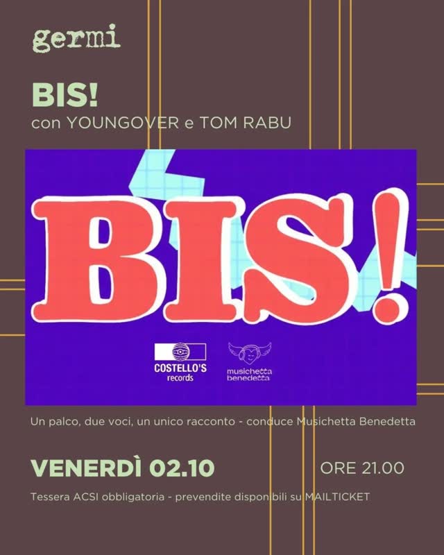 BIS! con YOUNGOVER e TOM RABU
