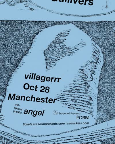 SUPPORT ANNOUNCED! @brudpresents x @formpresents bring @villagerrrrrrrr to Gullivers' Ballroom on October 28th w/ special guests @angelisaband