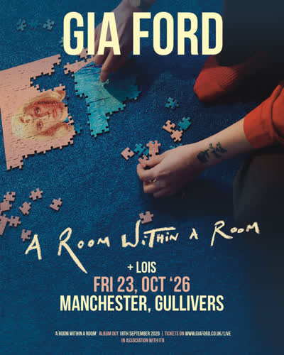 SUPPORT ANNOUNCED @itsloismusic joins @gia__ford on October 23rd in the Ballroom for a special evening