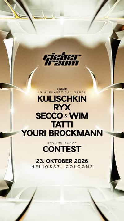 FIEBERTRAUM returns to HELIOS37 on 23.10.2026.