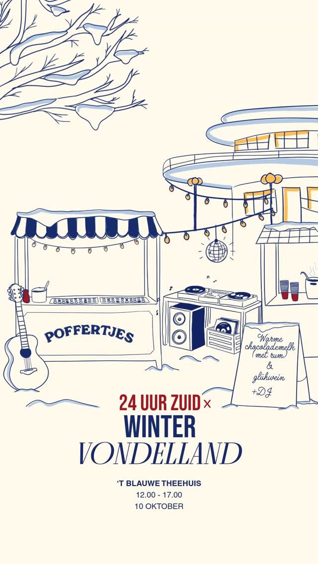Winter Vondelland keert terug naar ’t Blauwe Theehuis samen met 24 uur Zuid!
