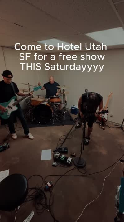 Sick show @hotelutah this weekend Saturday October 3rd. 90s and 2000s tracks everywhere by #nirvana #greenday #blink182 and more up in #sf come on out!