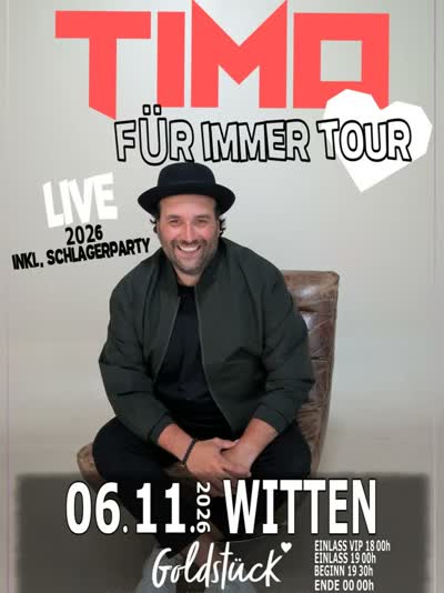 TIMO - "FÜR IMMER TOUR" 2026