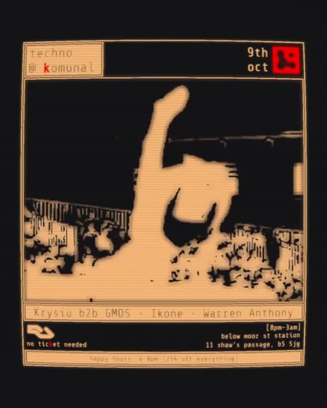 techno w/ @gmds_dj b2b @krysiu_r + @warren_anthony_